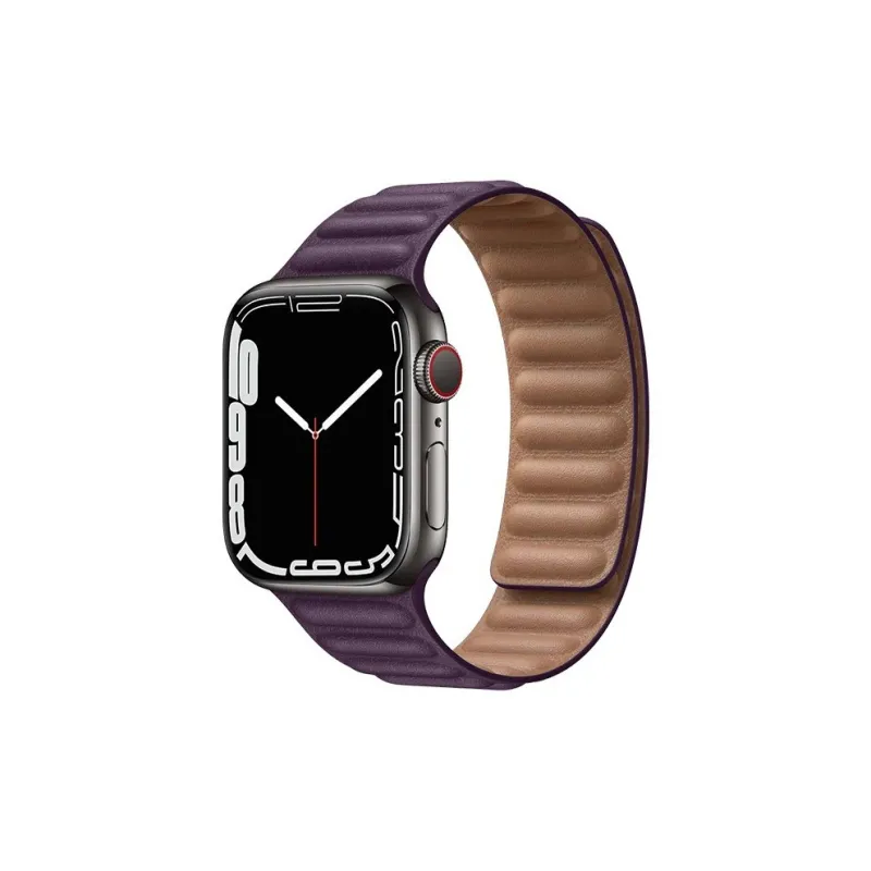 CHUANGYIDA Apple Compatibility Watch Band 145~208mm Artificial Leather Material-3