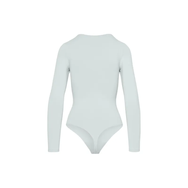 ARITZIA Contour Crew Longsleeve Bodysuit Bodysuits Women's Azure Grey/Cerulean Blue Gray-1
