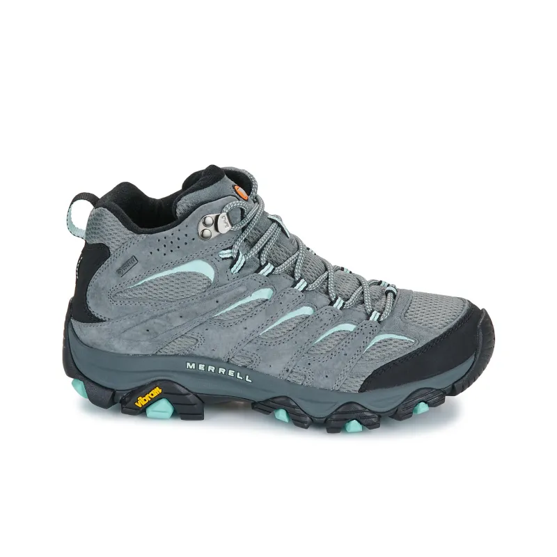 MERRELL MOAB 3 Anti Slip Wear Resistant Mid Top Hiking Shoes Women's Light Blue Gray-1