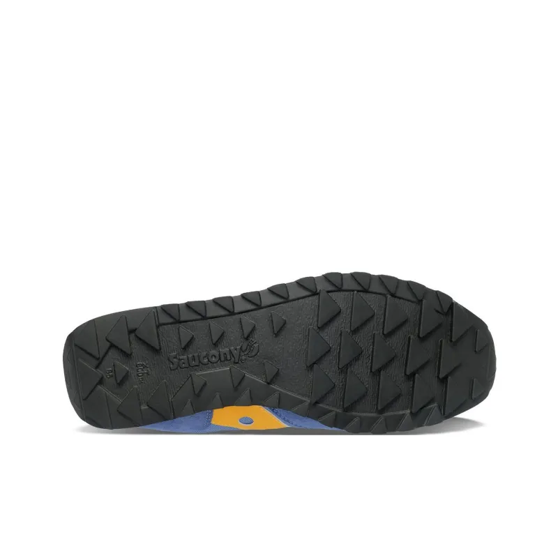 Saucony Jazz 81 Anti Slip Wear Resistant Low Top Running Shoes Men's Blue Yellow-3