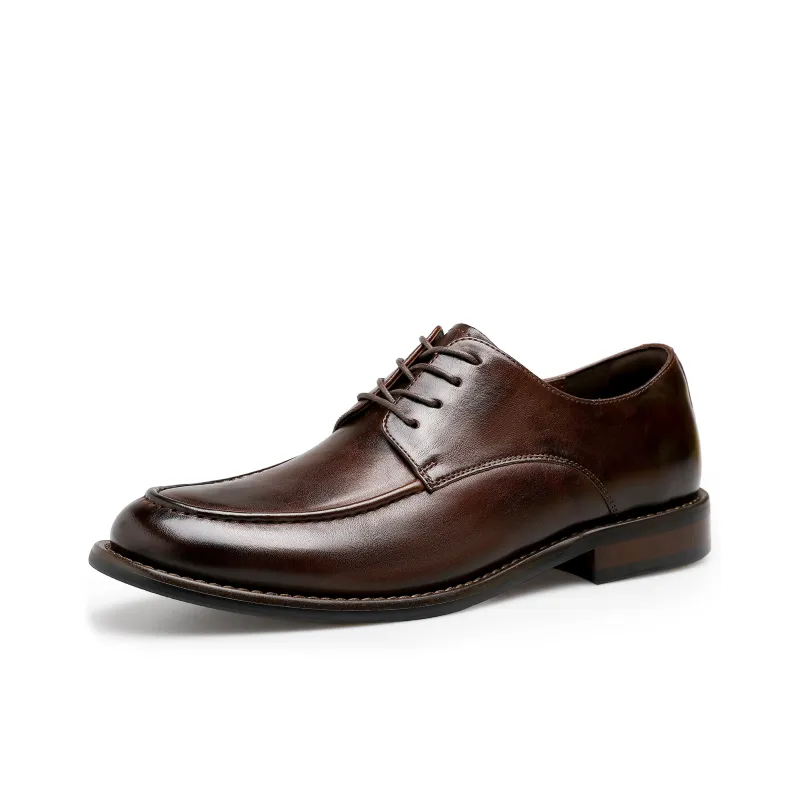 Desai Dress Shoes Men Low Top Black, Brown-6