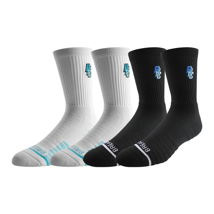 BKCXZICE Track & Field Socks Terry Sole Elite Socks Unisex 4 Pack-21