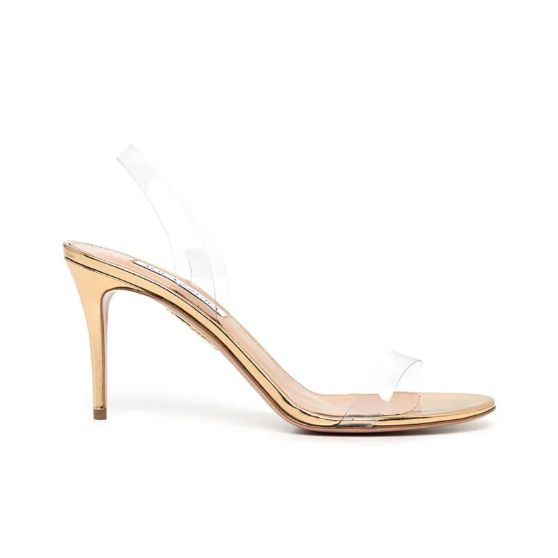AQUAZZURA So Nude 85mm Transparent Sandals-1