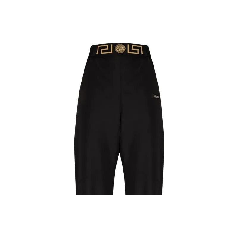 VERSACE Knitted Sweatpants Women's Black-1