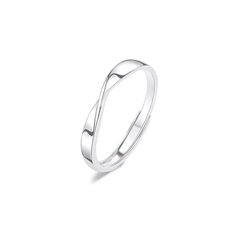 FORCHI Sterling Silver Rings Unisex Silver-8