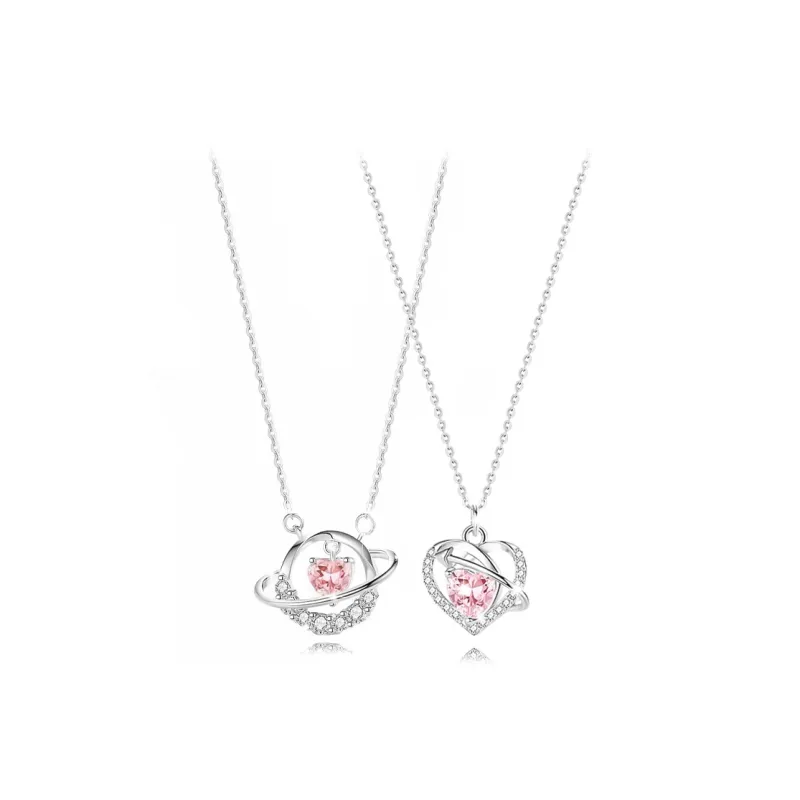 Muyan Alloy Peach Galaxy Necklace Unisex-7