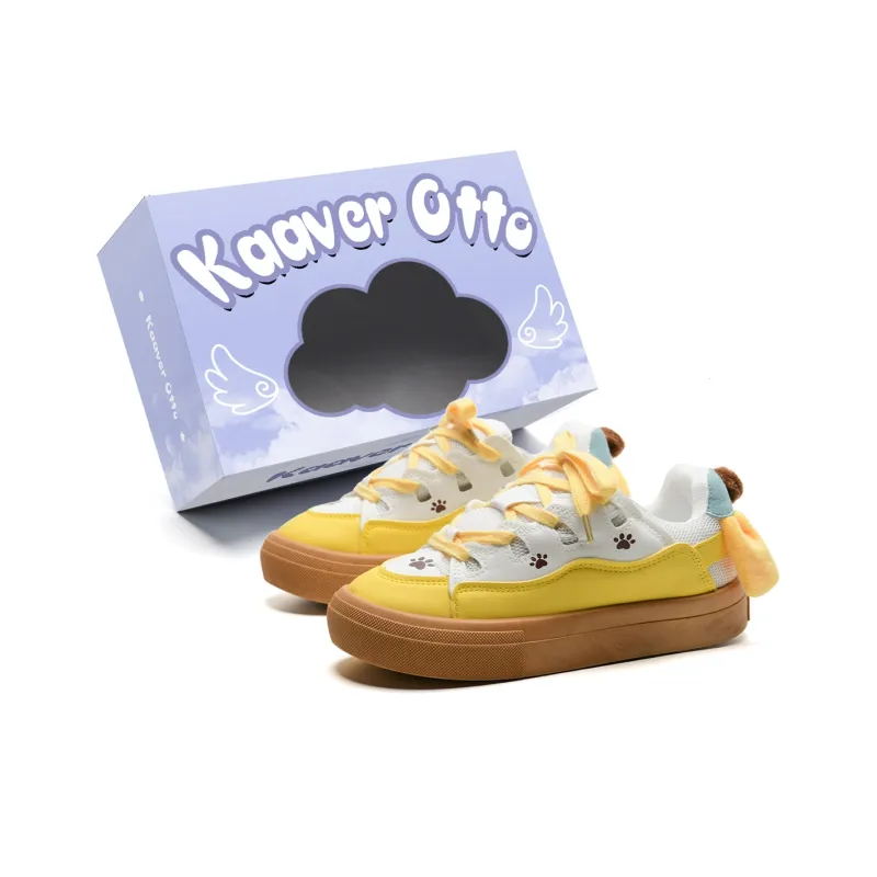 KAAVER OTTO Lightweight And Breathable Low-Top Versatile Girlish Heart Cute Skateboard Shoes Women's-22