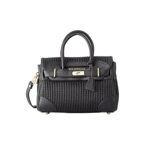 MAC DOUGLAS Leather Shoulder Bag Crossbody Bag Handbag Small Size Women's Black