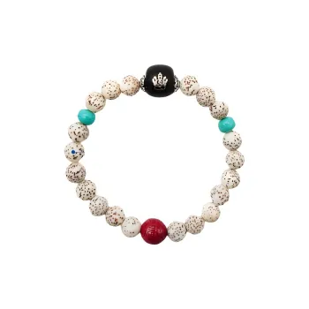 XIZITONGHUA Star Moon Bodhi Seeds Aged Fragrance Beaded Bracelet Women's