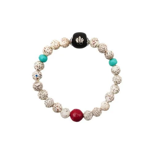 XIZITONGHUA Star Moon Bodhi Seeds Aged Fragrance Beaded Bracelet Women's