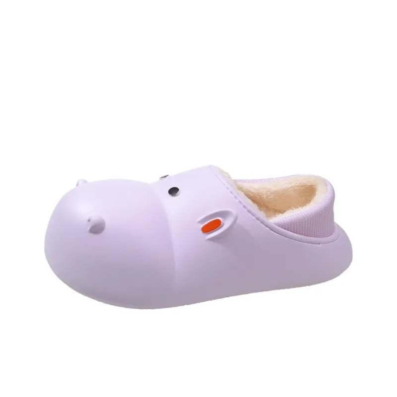 LEMONKID Anti Slip Wear Resistant Breathable Lightweight Cushioning Warm Quiet Balance Low Top Kids' Slippers Teenagers-10