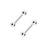 999 Silver[Silver 3mm]1 Pair Eh-2175.ebA