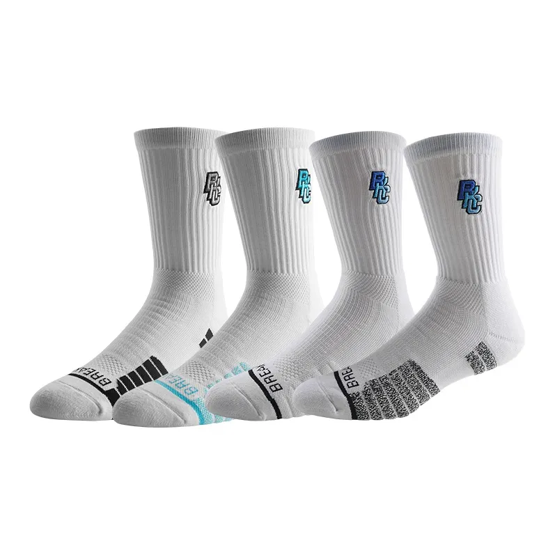 BKCXZICE Track & Field Socks Terry Sole Elite Socks Unisex 4 Pack-26