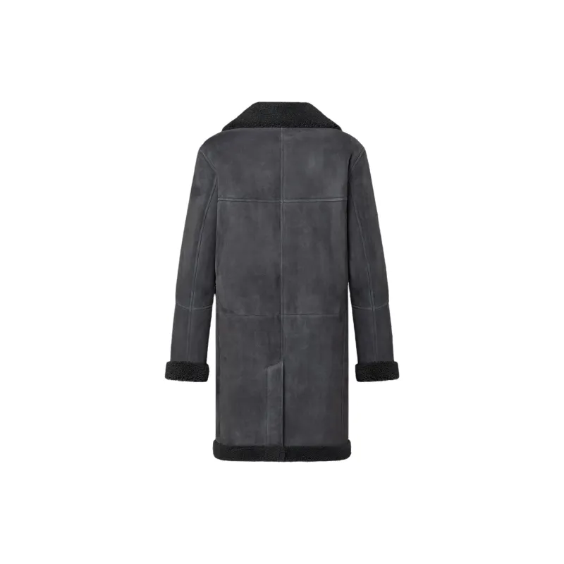 LOUIS VUITTON Double Breasted Shearling Coat-1