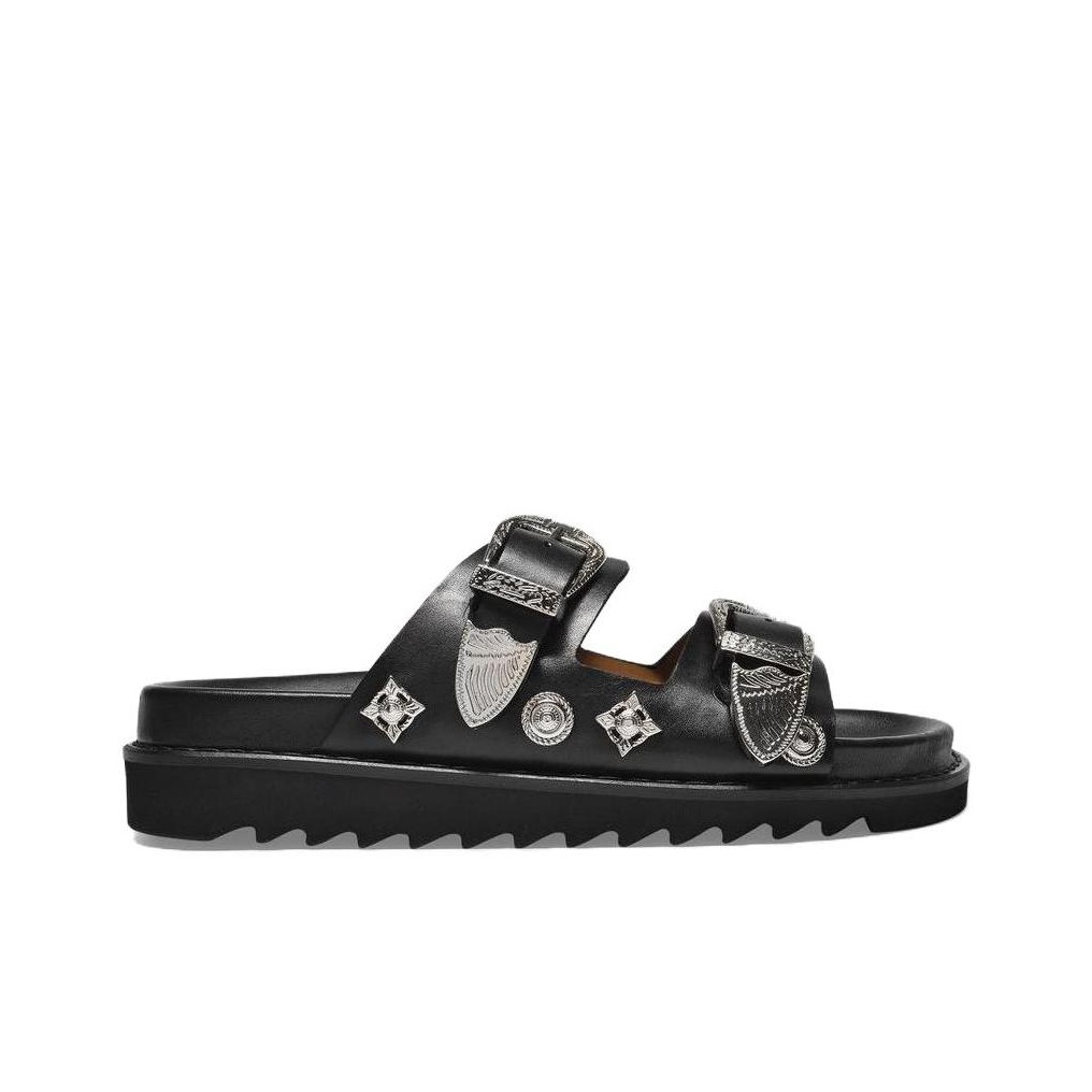 Toga Pulla Stud-embellished Leather Sandals - POIZON Toga Pulla Stud-embellished Leather Sandals - POIZON