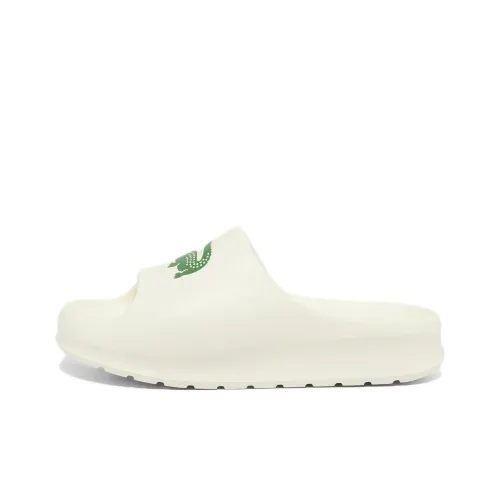 LACOSTE EVA Slip Resistant Slide Slippers Women's Ecru
