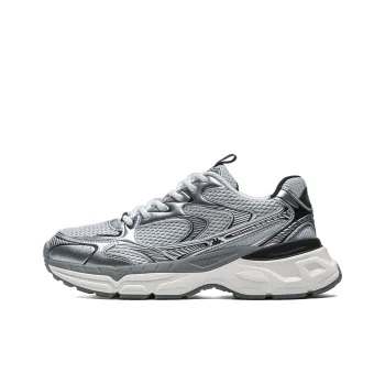 Kappa Hydrogen Track Cushioning, Abrasion Resistant, Breathable, Lightweight Low Top Casual Running Shoes Unisex Gray
