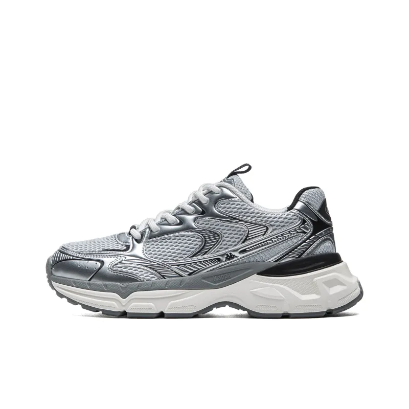 Kappa Hydrogen Track Cushioning, Abrasion Resistant, Breathable, Lightweight Low Top Casual Running Shoes Unisex Gray-0