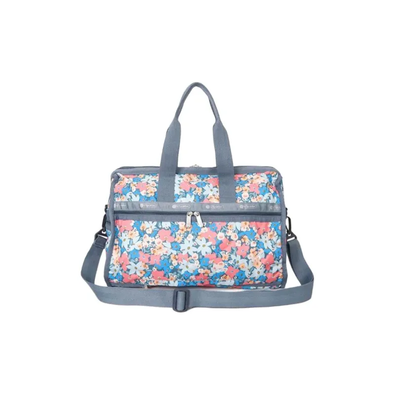 LeSportsac Nylon Boston Bag Shoulder Bag Crossbody Bag Handbag Women's Blue & Multicolor-0