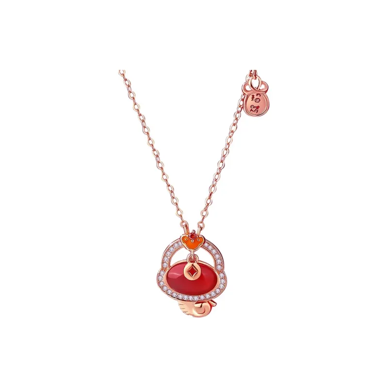 ZHONGLING Agate Necklaces Women's-0