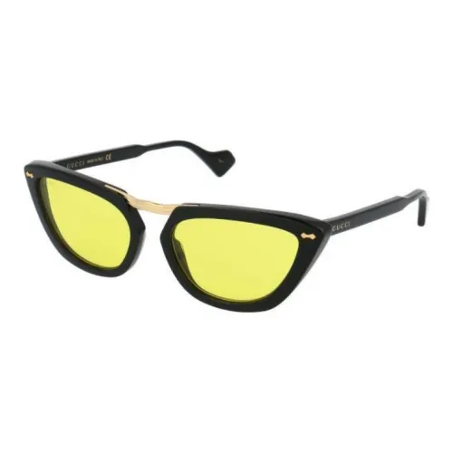 GUCCI Plastic Cat Eye Sunglasses Men's Black