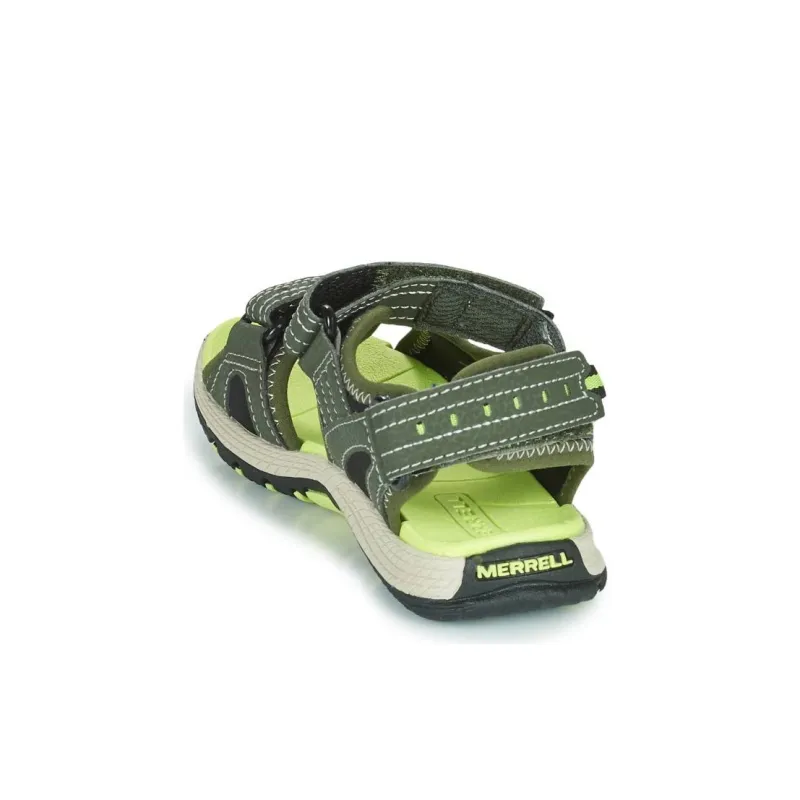 MERRELL Anti Slip Wear Resistant Low Top Children's Sandals Yellow Green Teenagers-6