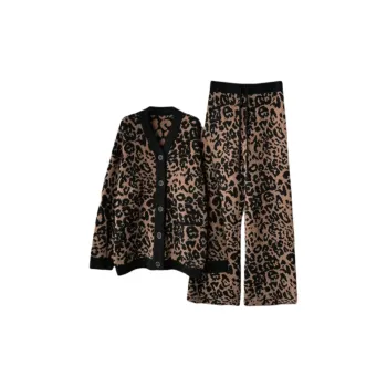 MIIOW Pajama Set Women's Leopard Print