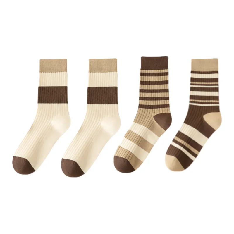 Yalu Mid Calf Socks Women's 4 Pack-2