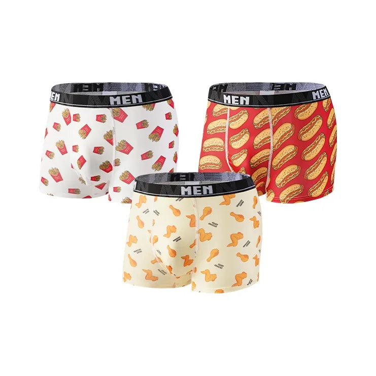 Qiao Ni Tong Underpants Men's 3 Pack-4