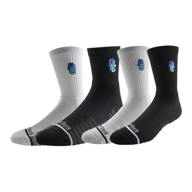 BKCXZICE Track & Field Socks Terry Sole Elite Socks Unisex 4 Pack-24