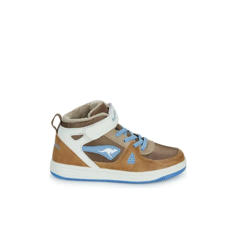KangaROOS Anti Slip Wear Resistant Kids' Skateboarding Shoes Brown/Blue/White Kids'-1