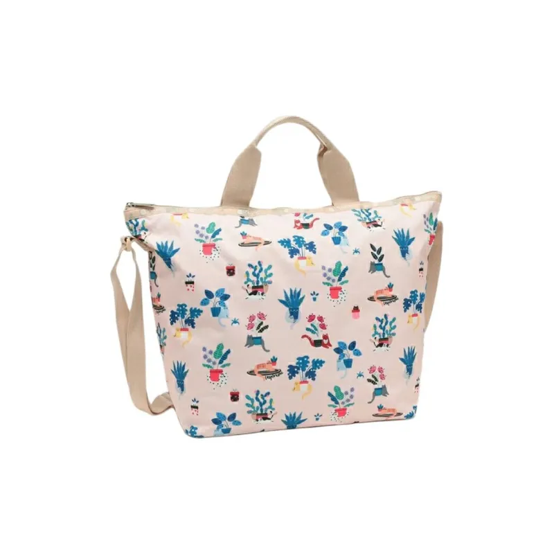LeSportsac Polyester Tote Bag Shopping Bag Shoulder Bag Crossbody Bag Handbag Women's Beige-1
