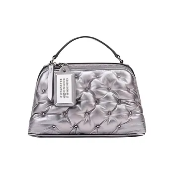 Maison Margiela Sheepskin Handbag Shoulder Bag Crossbody Bag Mini Women's Metal Silver