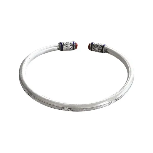 CUTE DAME S999 Sterling Silver Bracelets Women's Silver-0