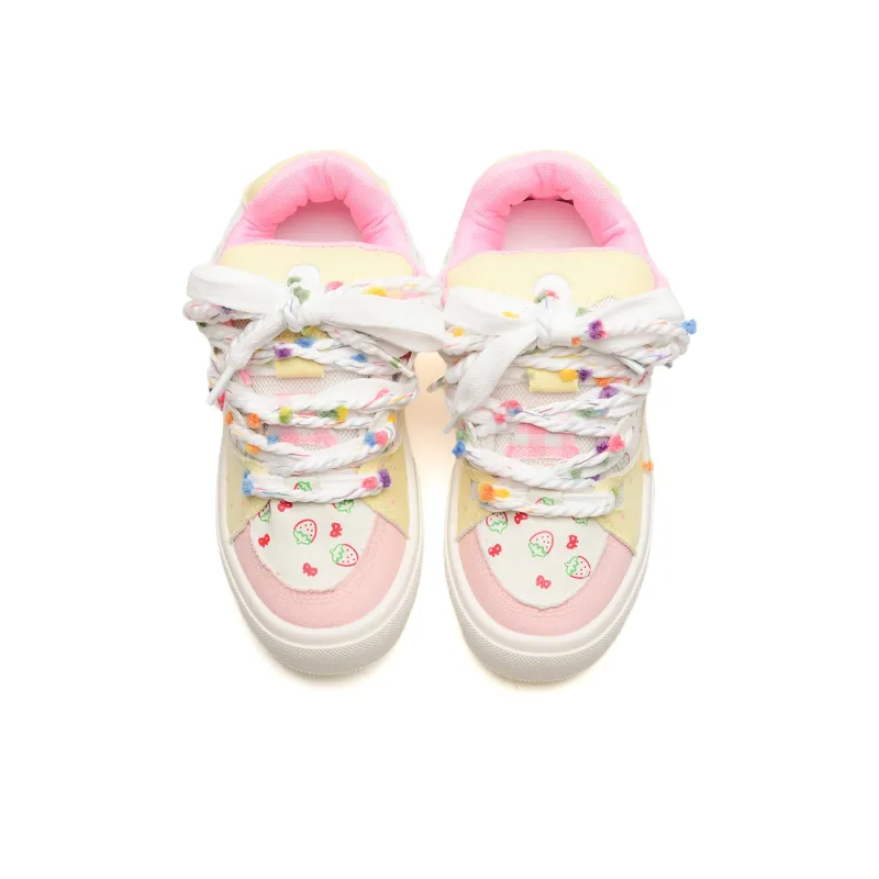 KAAVER OTTO Lightweight And Breathable Low-Top Versatile Girlish Heart Cute Skateboard Shoes Women's-31