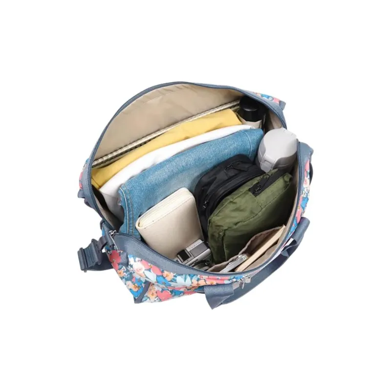 LeSportsac Nylon Boston Bag Shoulder Bag Crossbody Bag Handbag Women's Blue & Multicolor-5