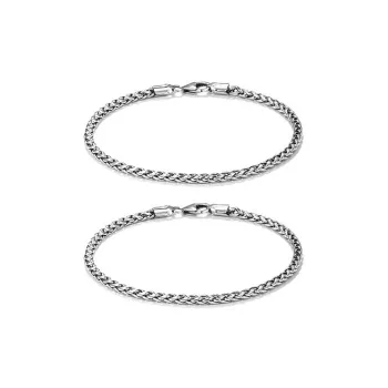 CARAT'S DIARY S925 Silver Bracelets Unisex