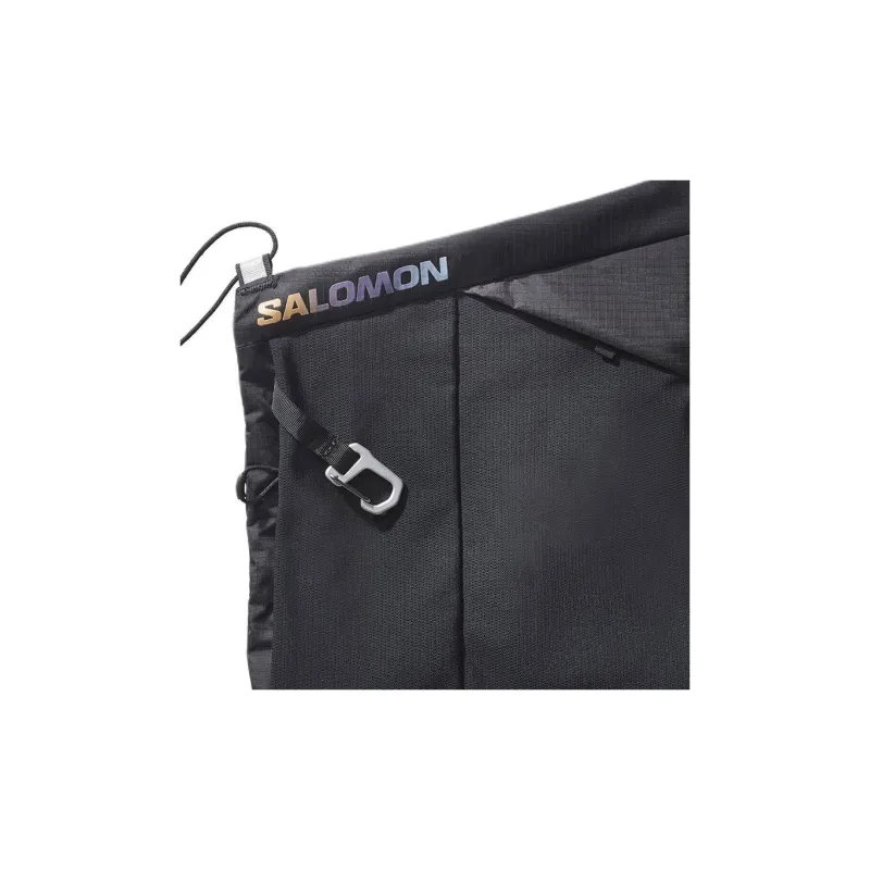 SALOMON Polyamide Crossbody Bag, Shoulder Bag Regular Unisex Black & Soft Soil & Blue Mist-2