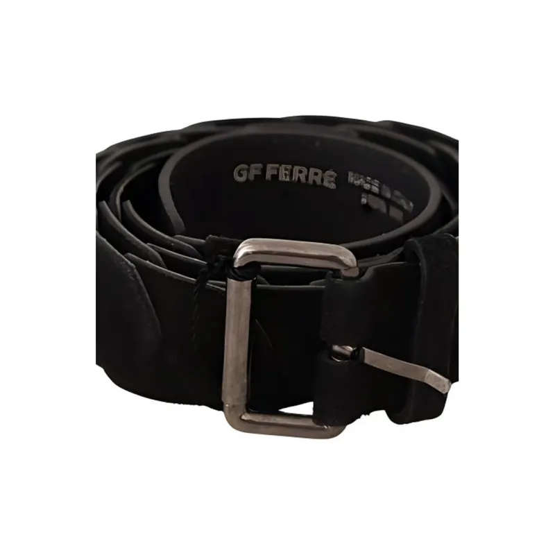 GIANFRANCO FERRE Wool Belt Unisex Black --1