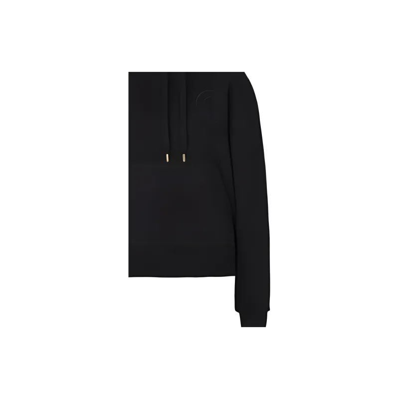 Burberry Logo Embroidered Hoodie Black-5
