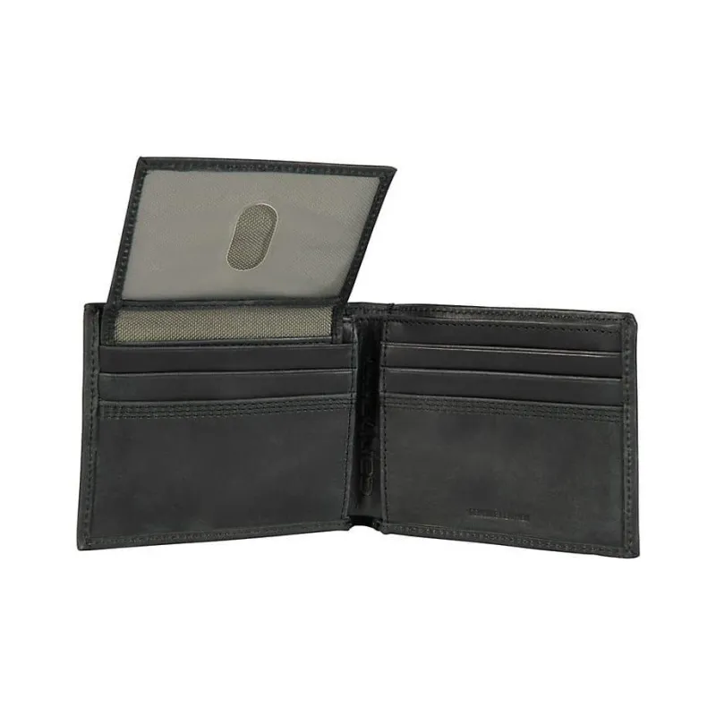 Carhartt Top Grain Cow Leather Passport Holder Regular Men's Black Gray Color-1