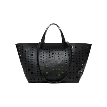 Desigual Polyurethane Tote Bag, Shopping Bag, Shoulder Bag, Handbag Tubas Women's Black