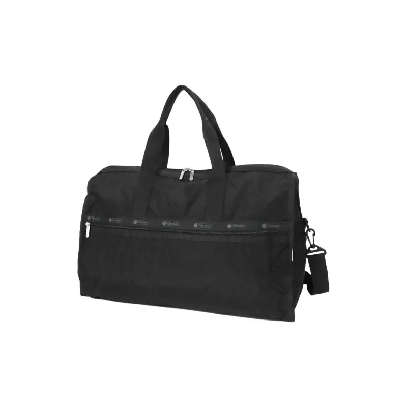 LeSportsac Polyester Boston Bag Handbag Shoulder Bag Crossbody Bag Travel Bag Women's Black-0