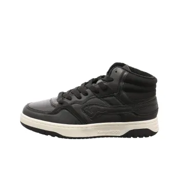 KangaROOS Anti Slip Wear Resistant Mid Top Skateboard Shoes Unisex Black