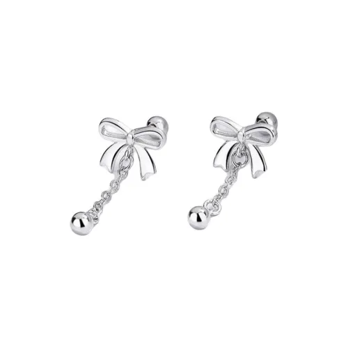Stone Edge Poly 999 Fine Silver Sterling Silver Hoop Earrings Women's