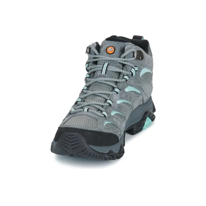 MERRELL MOAB 3 Anti Slip Wear Resistant Mid Top Hiking Shoes Women's Light Blue Gray-2