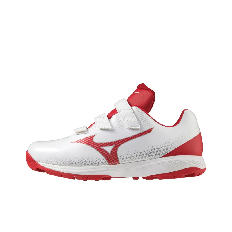Mizuno Light Revo Trainer CR Anti Slip Wear Resistant Low Top Training Shoes Unisex White Red-0
