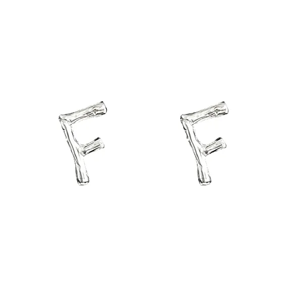EAR PARTNER Copper Stud Earrings Unisex-5
