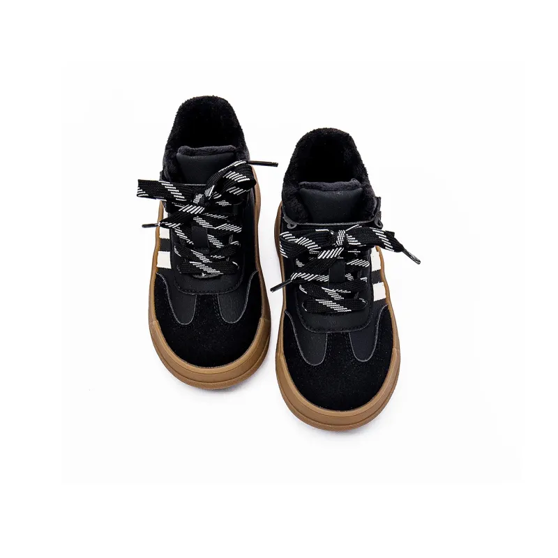 ASK Slip Resistant Thermal Support Mid Top Kids' Skateboarding Shoes Black Kids'-3