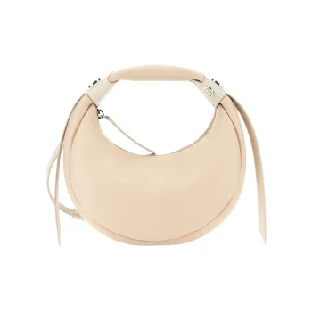 HOGAN Nappa Leather Hobo Bag Shoulder Bag Crossbody Bag Handbag Mini Women's Ivory